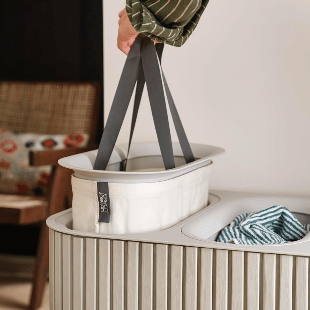 SortLuxe™ 90L Bamboo Laundry Sorter - Image 4