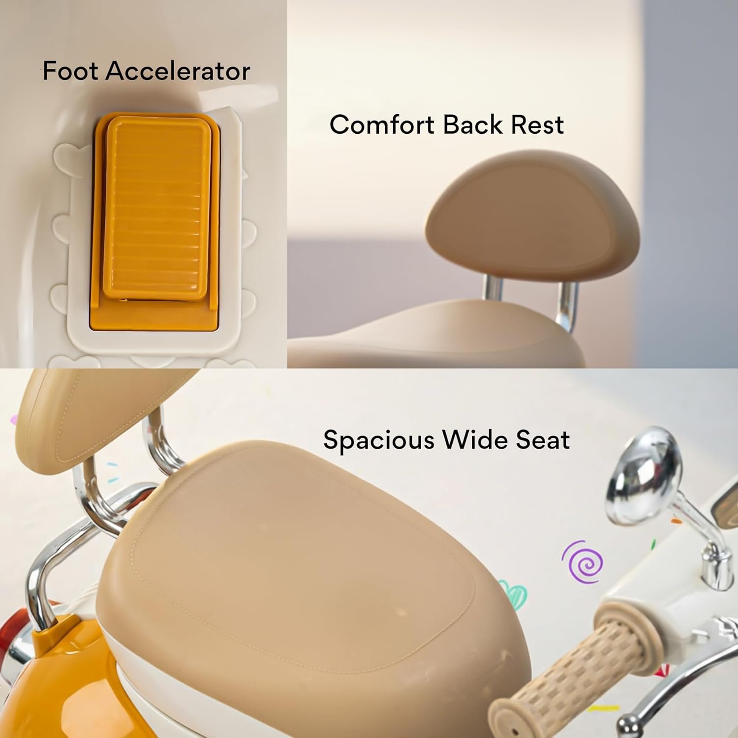 RetroZoom™ 3-Wheel Kids Electric Scooter - Image 3