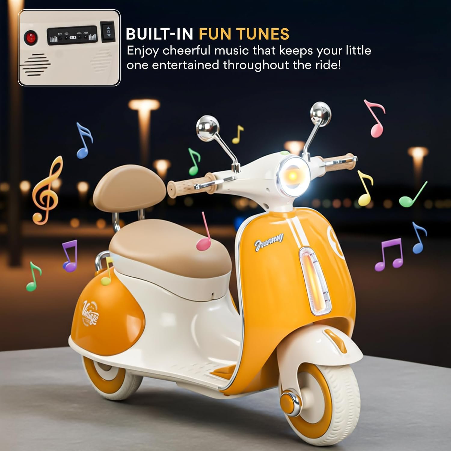 RetroZoom™ 3-Wheel Kids Electric Scooter - Image 6