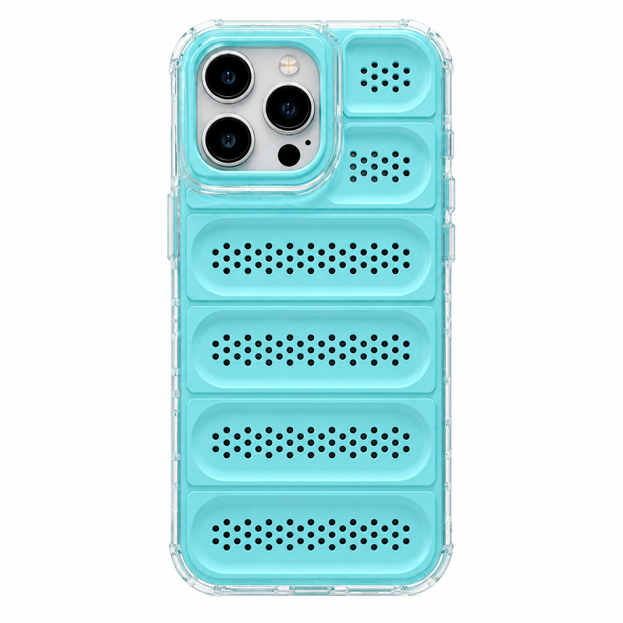Shockproof Air Hybrid Perforated Case For Apple Iphone 15 Pro