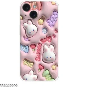 Sweet Bunny 3D Cartoon iPhone Case iPhone 15