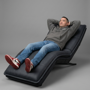 InfinitySound™ Leather Power Reclining Chaise