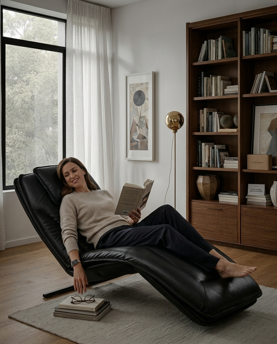 InfinitySound™ Leather Power Reclining Chaise - Image 4