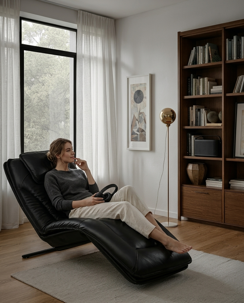 InfinitySound™ Leather Power Reclining Chaise - Image 3